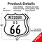 Signmission Missouri Route Marker Shield Sign Us 66, 12 inch X 12 inch, Aluminum Metal Sign, 2PK SHI-A-2PACK-12-386 - alternate 3