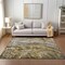 Homeroots 5' X 8' Brown Taupe And Gold Abstract Washable Indoor Outdoor Area Rug 577933 - alternate 5