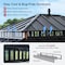 Sunjoy Kingston 14x12 Gazebo, Steel Hardtop Gazebo with Curtain and Netting - Woodgrain Aluminum Posts A10204366000 - alternate 6