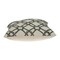 Homeroots 20" Beige and Gray Diamond Cotton Throw Pillow With Embroidery 529335 - alternate 3