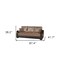 Homeroots 87" Brown Chenille Convertible Futon Sleeper Sofa And Toss Pillows With Storage 607209 - alternate 5
