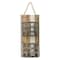 Homeroots 12" Brown And Gray Solid Wood And Metal Paper Organizer 487942 - alternate 1
