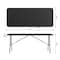 Flash Furniture Kathryn 6-Foot Bi-Fold Granite Black Plastic Folding Table RB-3072FH-BK-GG - alternate 8