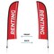 Showdown Displays 13 Ft  Premium Blade Sail Sign Kit (Double-Sided With Ground Spike Base) - Renting Red 908120-007 - alternate 3