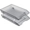 Acrimet Facility 2 Tier Letter Tray Front Load Letter Size Desktop File Organizer Plastic Smoke 263.1 - alternate 1