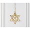Jonathan Y Stella 12" Moravian Star Metal/Clear Glass LED Pendant, Gold Leaf/Clear JYL9072B - alternate 5