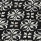 Homeroots 8' Black And Ivory Round Floral Washable Indoor Outdoor Area Rug 595927 - alternate 5