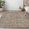 Homeroots 8' X 10' Brown And Beige Abstract Washable Indoor Outdoor Area Rug 594914 - alternate 5