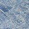 Homeroots 8' Navy Blue And Ivory Round Geometric Washable Indoor Outdoor Area Rug 594577 - alternate 7