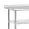 Flash Furniture 60 x 24 Stainless 2 Shelf Table with Backsplash NH-WT-GU-2460BSP-GG - alternate 8