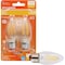 Sylvania Natural LED Bulb, Decorative, B10 Blunt Tip Lamp, 60 W Equivalent, E26 Lamp Base, Dimmable, Clear 40795 - alternate 2