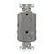 Leviton Plugs&Rcptcls, 20A, 125VAC, Gry, Polycarb G5362-2TG - alternate 1