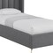 Homeroots Gray Linen Upholstered Full Bed Frame 544938 - alternate 8