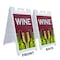 Signmission Wine, A-Frame & 2 Decals Installed, Heavy-Duty Plastic Frame SBHD-D-2436-Wine - alternate 4