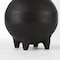 Homeroots 7" Black Ceramic Round Jug Vase 392538 - alternate 7