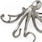 Homeroots 12" Antiqued Silver Resin Octopus Tabletop Sculpture 392394 - alternate 6