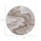 Homeroots 8' Taupe And Silver Round Abstract Washable Indoor Outdoor Area Rug 618348 - alternate 7
