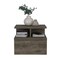 Homeroots 12" Brown Wood One Drawer Floating Nightstand 543695 - alternate 13