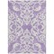 Homeroots 9' X 12' Purple And Ivory Damask Washable Indoor Outdoor Area Rug 614453 - alternate 7