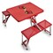 Picnic Time Family Of Brands Louisville Cardinals - Picnic Table Portable Folding Table, Red 811-00-100-304-0 - alternate 1