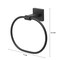 Gliderite Hardware Alpine Collection Towel Ring Matte Black Bathroom Hardware 9040-SQ-MB-1 - alternate 2