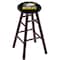 Holland Bar Stool Co Oak Bar Stool, Dark Cherry Finish, Michigan Tech Seat RC30OSDC - alternate 1