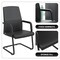 Leisuremod Evander Office Chair in Upholstered Leather and Iron Frame, Black EGO23BLL - alternate 6