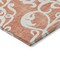 Homeroots 3' X 5' Coral And Ivory Damask Washable Indoor Outdoor Area Rug 614419 - alternate 6