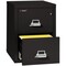 Fireking 12-3/16" W 2 Drawer Fire-Resistant Vertical File Cabinet, Black, Letter 2-1825-CBL - alternate 2