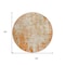 Homeroots 8' Orange And Ivory Round Abstract Washable Indoor Outdoor Area Rug 612342 - alternate 6