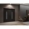 Vdomdoors Front Exterior Prehung Aluminum Double Doors Ronex1477 Black Enamel Mirrored Clear Glass Entry RONEX1477DEXD-BLK-W72xH96-RH-O - alternate 2