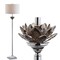 Jonathan Y Amelia Lotus 59" Crystal / Metal LED Floor Lamp, Smoke Gray/Chrome JYL2032A - alternate 6