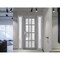Vdomdoors Front Exterior Prehung FiberGlass Door Frosted Glass / Manux 8312 Grey Ash / 2 Sidelight Exterior W MANUX8312EXD-SS-W12+36+12 x H80-LH - alternate 2