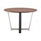 Homeroots 48" Brown And Black Iron Sled Base Round Top Dining Table 569434 - alternate 8