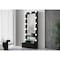 Global Furniture Usa Contemporary Ella Black Vanity Set With Storage Stool ELLA-BLACK-VANITY SET W/ STR STOOL - alternate 6