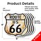 Signmission Route Us 66 Rustic, 6 inch X 6 inch, Vinyl Decal, 5PK SHI-D-5PACK-6-485 - alternate 2