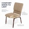 Flash Furniture Beige Fabric Church Chair, PK4 4-FD-CH02185-CV-BGE1-GG - alternate 7