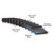Gates Modified Curvilinear Timing Belt, 410 Teeth, Neoprene, 5740 mm Wide, 14 mm Pitch, TP5740-14MGT-85 TP5740-14MGT-85 - alternate 6