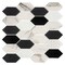 Andova Tiles Astor 2-in. x 4-in. Elongated Hexagon Glass Wall & Floor Mosaic Tile (0.99 Square Feet Per Box) Andova Tiles - alternate 4