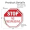 Signmission Stop No Trespassing, 6 inch X 6 inch, Vinyl Decal, 2PK OC-D-2PACK-6-265 - alternate 3