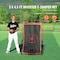 Vevor Baseball And Softball Rebounder Net 3x4.5 ft 2-in-1 Switch Hitter Pitch PDYHTW002 - alternate 6