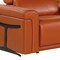 Homeroots Camel Italian Leather Modular L Shaped Seven Piece Corner Sectional With Console 534861 - alternate 13
