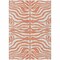 Homeroots 8' X 10' Coral And Ivory Animal Print Washable Indoor Outdoor Area Rug 600603 - alternate 8