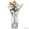 Uniquewise 12-Inch Square Frosted Clear Glass Table Vase - A Timeless Centerpiece for Dining Tables,  QI004738.CR.L - alternate 1