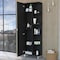 Homeroots 20" Black Accent Cabinet With Nine Shelves 535011 - alternate 6