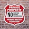 Signmission Private Property Shield Sign No Hunting, 6 Inch X 6 Inch, Plastic Sign SHI-P-6-450 - alternate 2