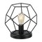 Jonathan Y James 10" MidCentury Glam Metal Geometric LED Table Lamp, Black JYL1047B - alternate 1