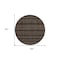 Homeroots 8' Chocolate And Brown Round Southwestern Washable Indoor Outdoor Area Rug 587526 - alternate 6