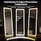 Simple Deluxe Full Length Mirror with LED Lights, 60'x16'Floor Mirror with Dimming and 3 Color Lighting, Free Sta 3A88MIROFY1660NWHT - alternate 7