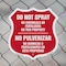 Signmission Bilingual No Spray Shield Sign Do Not Sp, 6 inch X 6 inch, Plastic Sign, 2PK SHI-P-2PACK-6-366 - alternate 5
